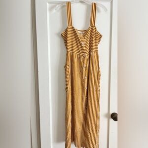 Seafolly striped sundress with side patch pockets medium never worn!